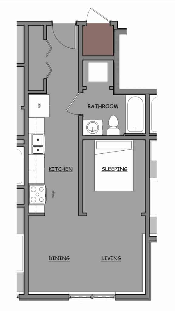 City Lofts Winooski VT Lower Level Unit2 Floor Plan